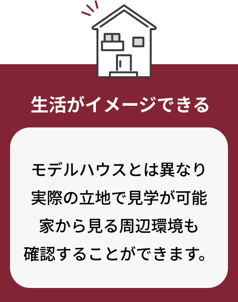 生活がイメージできる